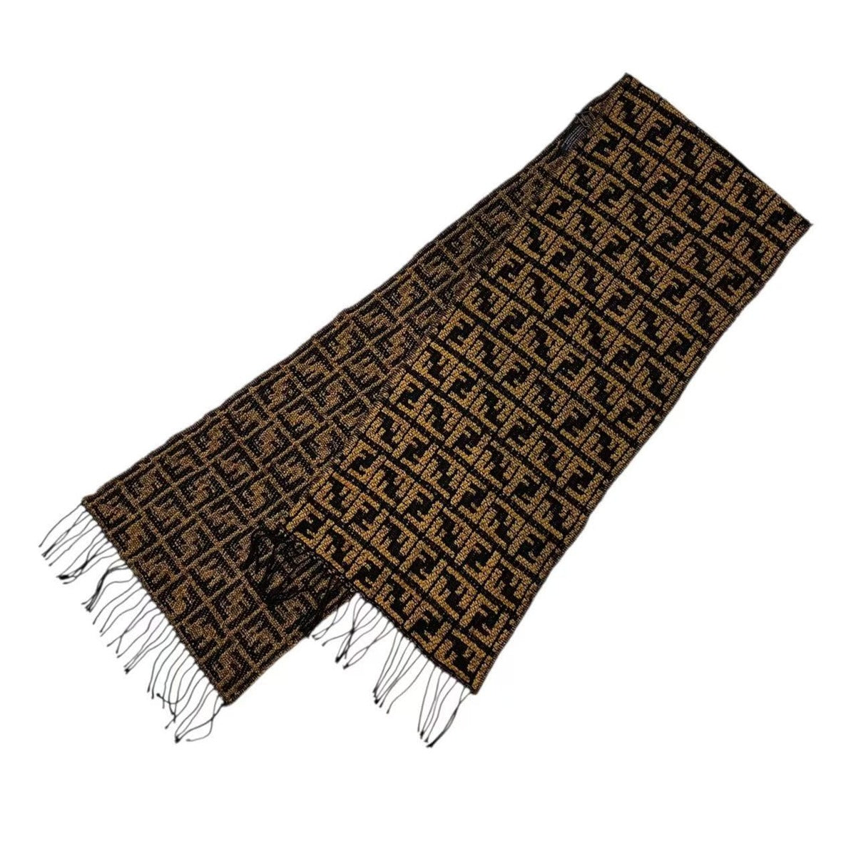 Fendi Muffler Brown FF Scarf — view 2