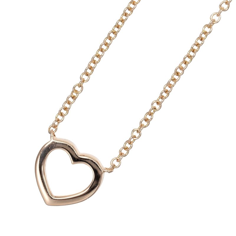Tiffany & Co Metro Heart 18K Pink Gold And Diamonds Ladies 2g Necklace