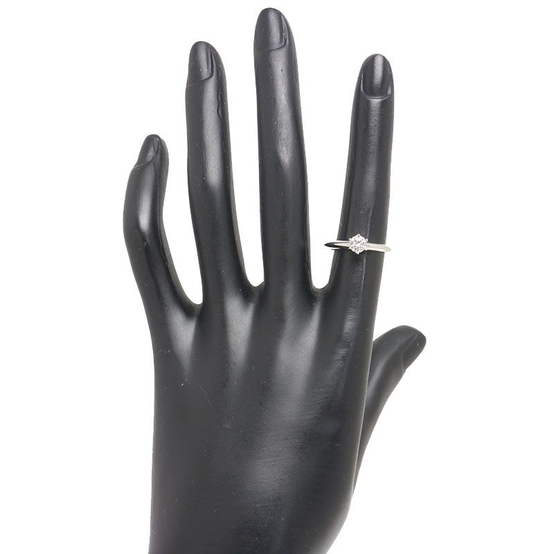 Tiffany & Co Set Diamond Ring Approx 9 Pt950 D0.35ct