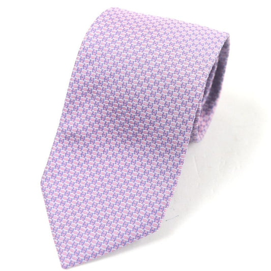 Hermes 659128t 100% Silk H Logo All-over Pattern Silk Twill Tie Regular Tie