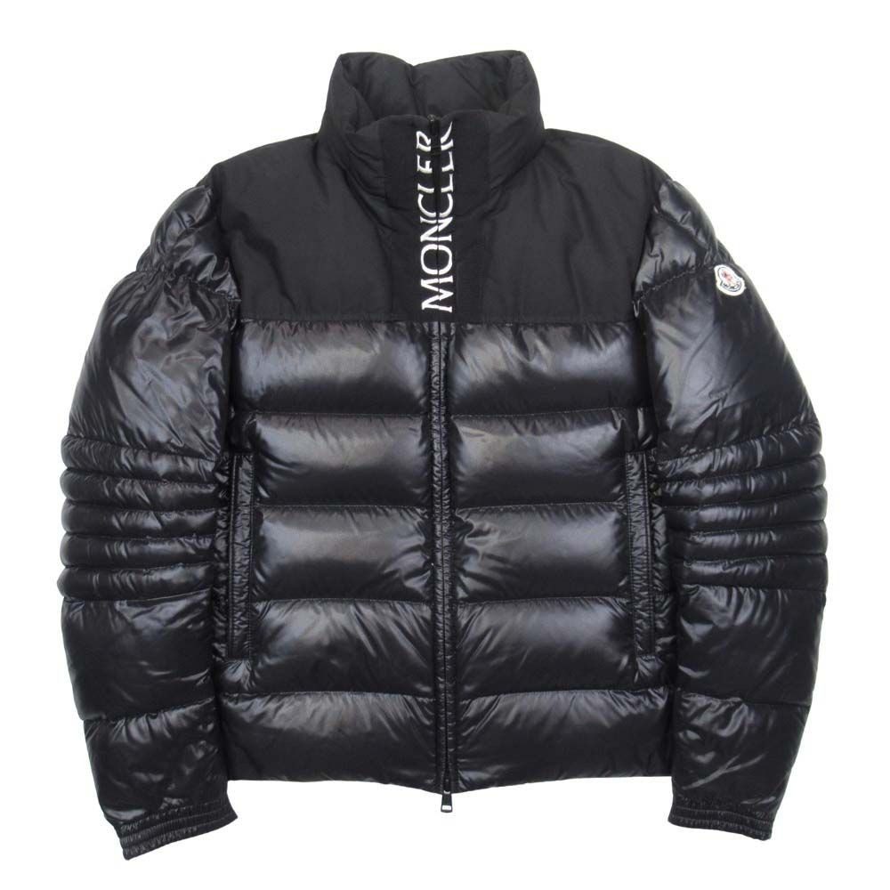 Moncler Bruel Down Jacket Logo Embroidery 1 Black
