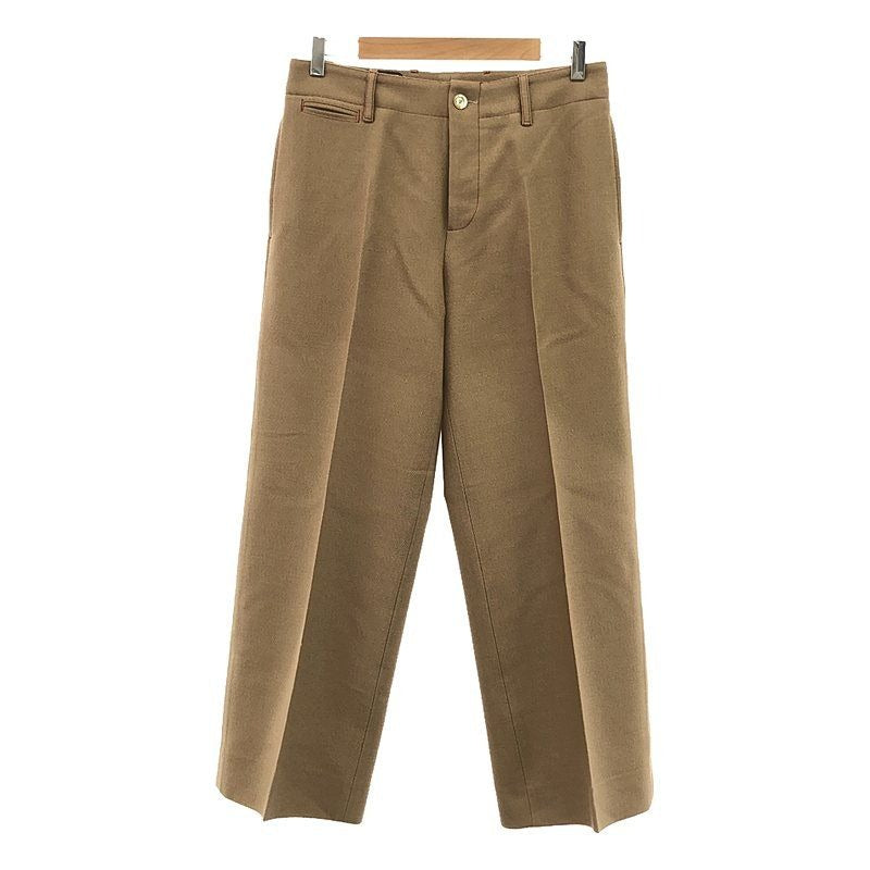Gucci 2017 Wool Wide Slouchy Pants 42 Beige