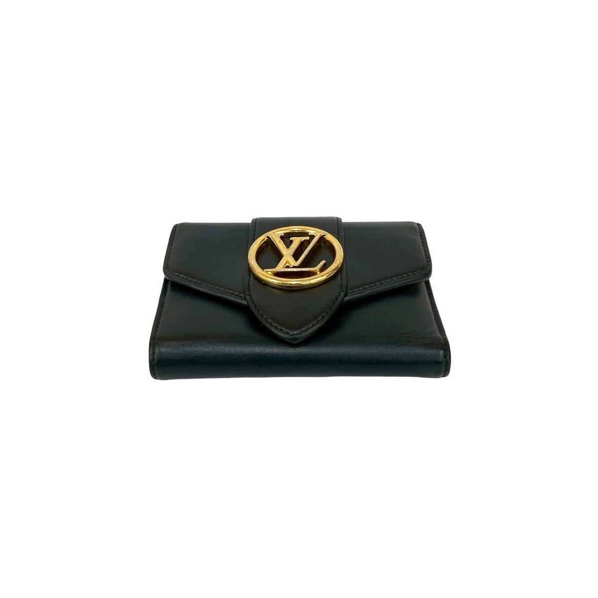 Louis Vuitton Pont Neuf Compact Portefeuille LV Leather Black X Pink — view 6