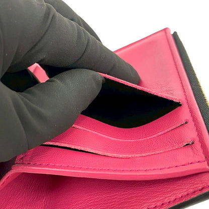 Louis Vuitton Pont Neuf Compact Portefeuille LV Leather Black X Pink — view 9