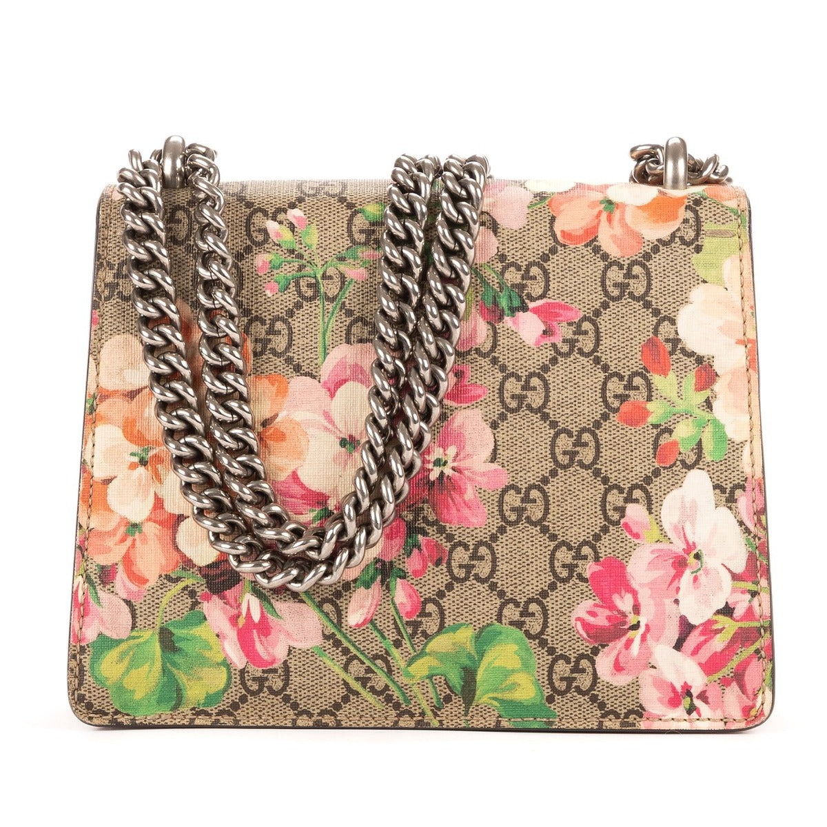 Gucci Blooms Dionysus Beige Burgundy Supreme Canvas Shoulder Bag — view 5