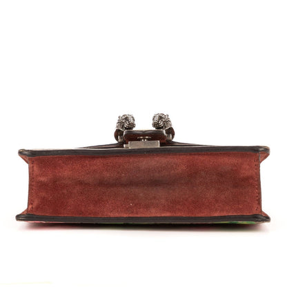 Gucci Blooms Dionysus Beige Burgundy Supreme Canvas Shoulder Bag — view 6