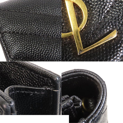 Saint Laurent Cassandra Envelope Chain Wallet Black Leather Shoulder Bag — view 5