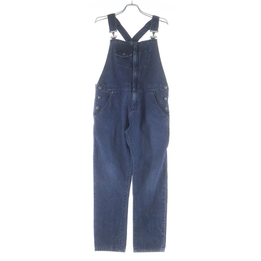 Chrome Hearts Overall Cross Ball Button Denim Overalls Flat