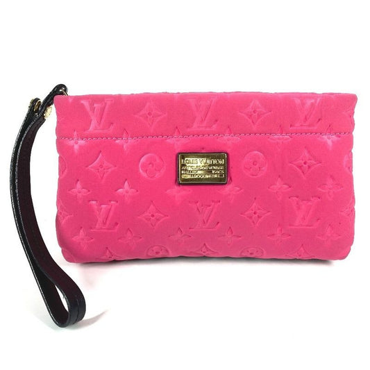 Louis Vuitton Clutch Bag Pochette Scuba Microfiber Pink