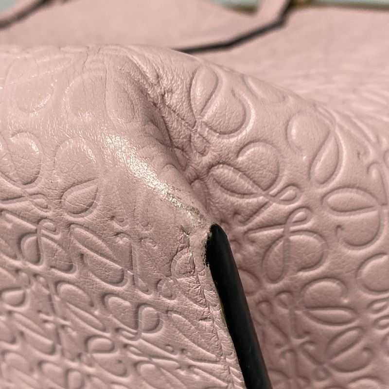 Loewe Tote Bag T Shopper Bag/repeat Light Pink Leather
