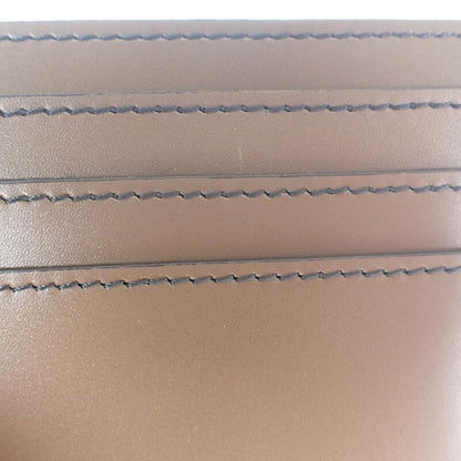 Fendi FF Logo Zucca Card Holder 7m0164 Card Case Leather Brown Iseya