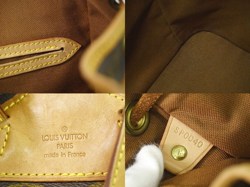 Authentic Louis Vuitton LV Montsouris MM Backpack Sac Backpack Monogram Brown