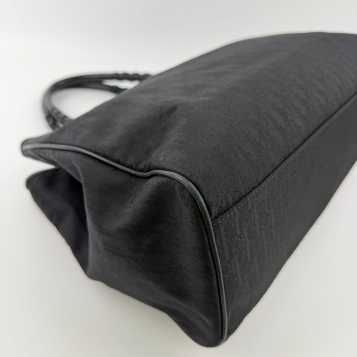 Dior Tote Black Nylon Canvas Vintage — view 12