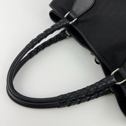 Dior Tote Black Nylon Canvas Vintage — view 15