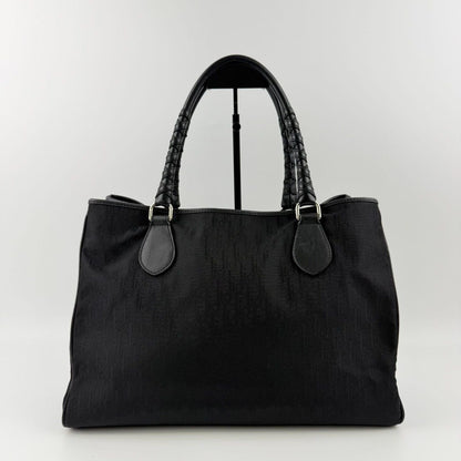 Dior Tote Black Nylon Canvas Vintage — view 2