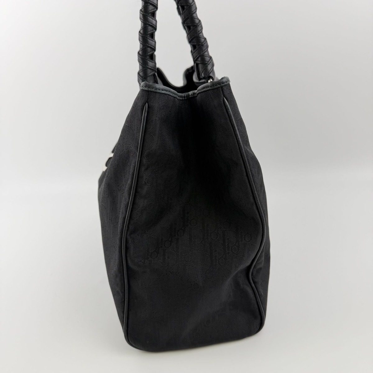 Dior Tote Black Nylon Canvas Vintage — view 3
