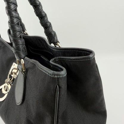Dior Tote Black Nylon Canvas Vintage — view 5