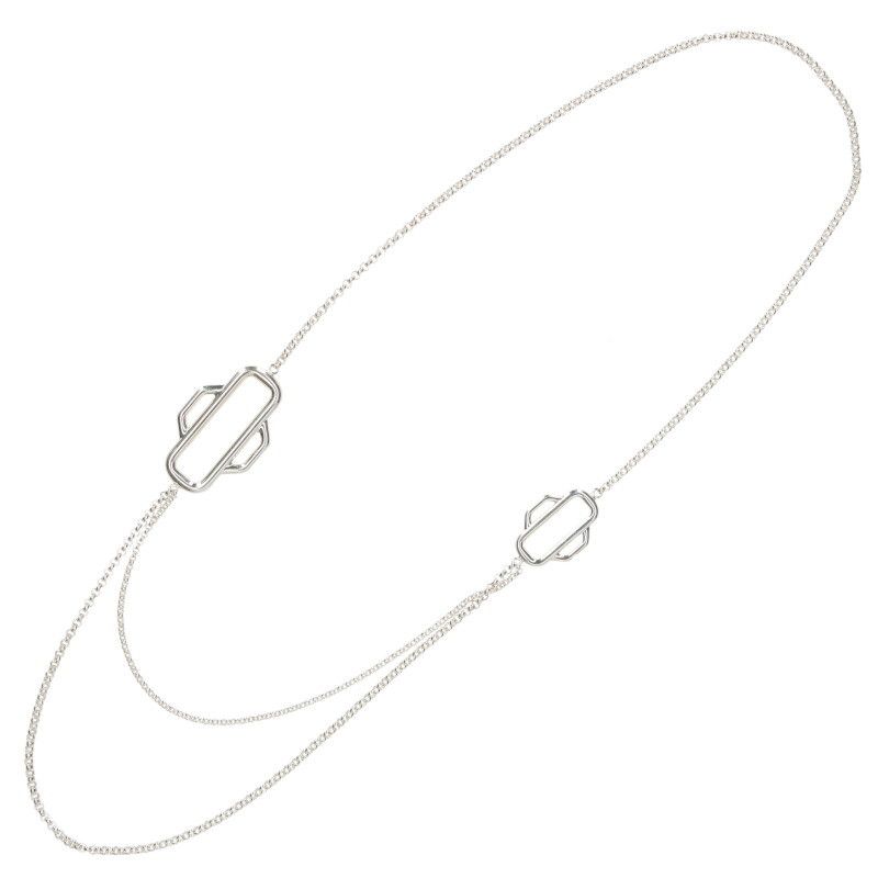 Hermes Attrage 100 Silver Necklace Men's