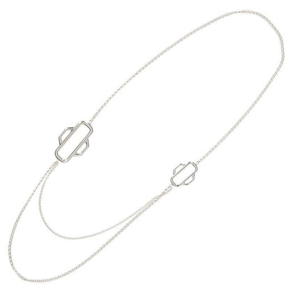 Hermes Attrage 100 Silver Necklace Men's
