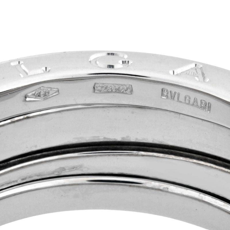 Bulgari Bvlgari B-zero1 2 Band Ring #54 18K White Gold 87g B-zero1
