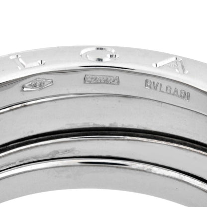 Bulgari Bvlgari B-zero1 2 Band Ring #54 18K White Gold 87g B-zero1