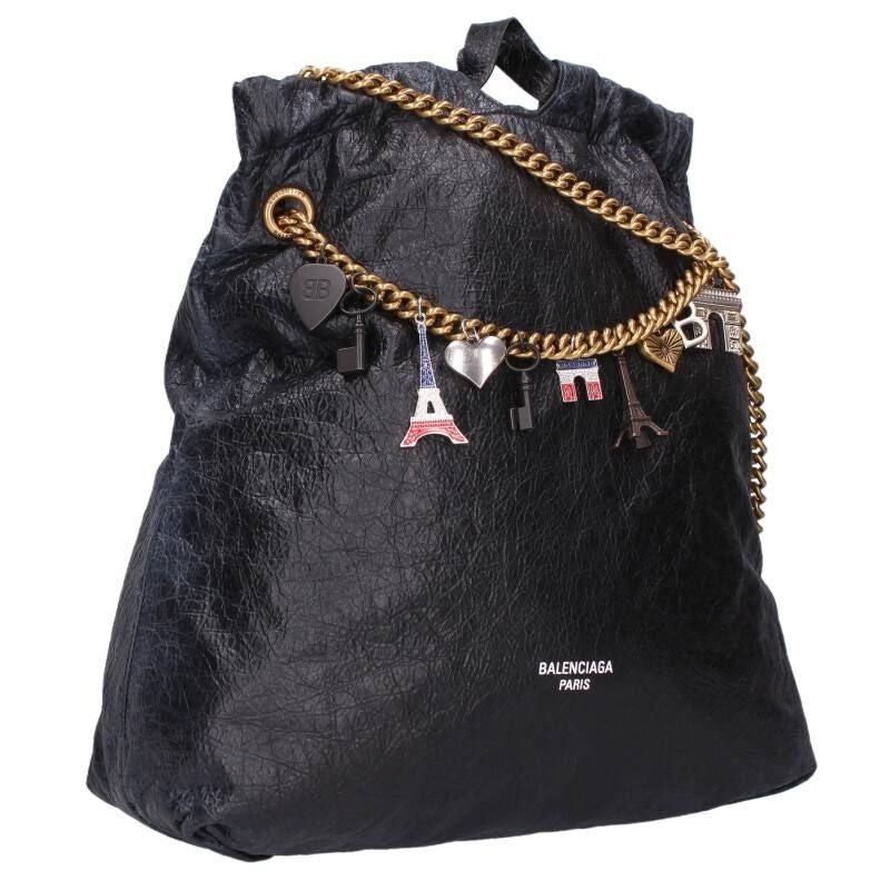 Balenciaga Crash Tote Limited Charm Chain Shoulder Bag