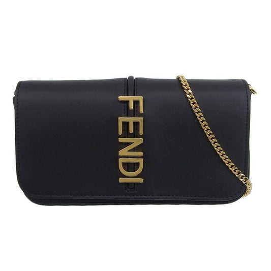 Fendi Chain Shoulder Black Bag