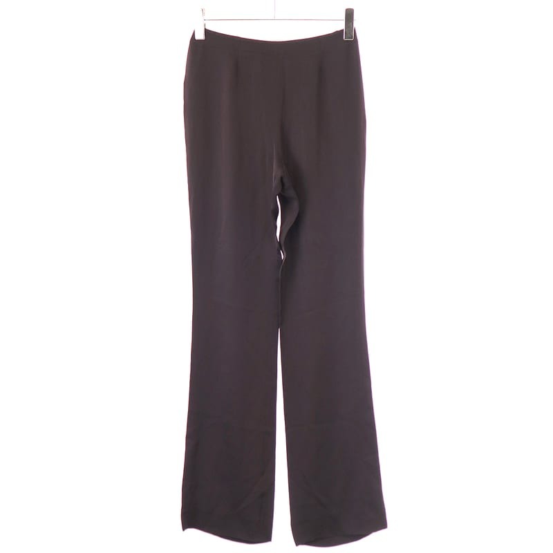 Chanel Silk Pants Burgundy 36