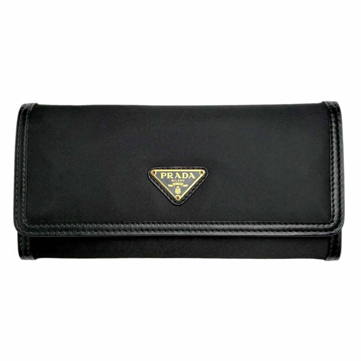 Prada Tessuto Triangle Wallet with Pass Case