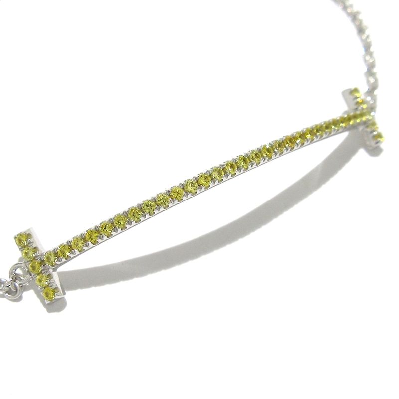 Tiffany & Co Bracelet T-smile Bracelet In The Same Style 18K White Gold And