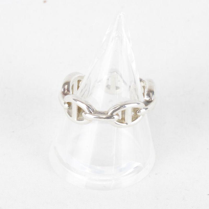 Hermes Chaine D'ancre Ancienne PM #56 Ring Silver 925 Ladies
