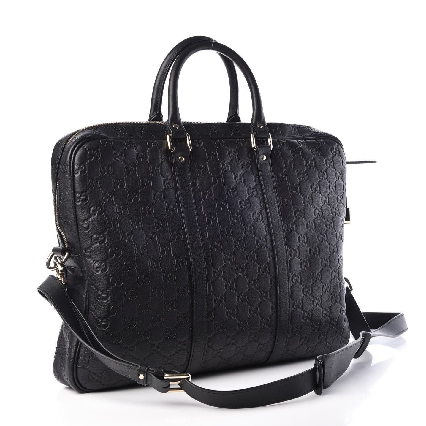 Gucci GG Guccissima Business Bag Briefcase Crossbody Messenger Mens