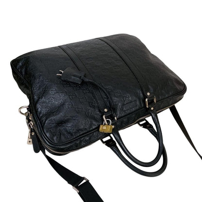 Gucci GG Guccissima Business Bag Briefcase Crossbody Messenger Mens