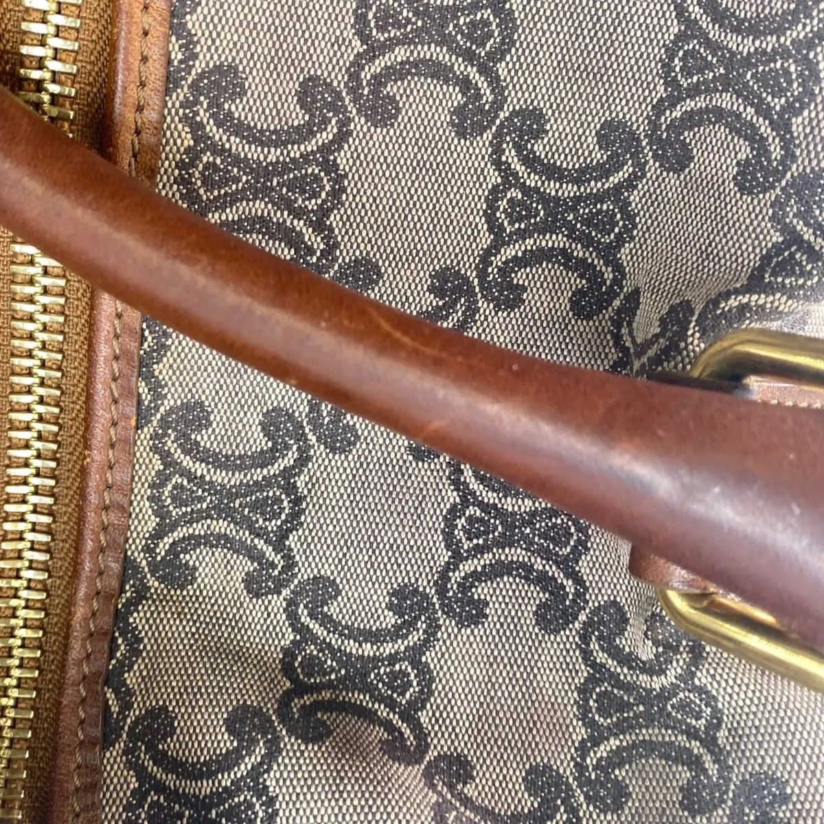 Celine Handbag Mini Boston Macadam Brown Travel Business Formal — view 10