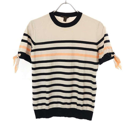 Louis Vuitton Striped Knit Sweater with Ribbon Design Rw111w Wsks02mx1 Mixed