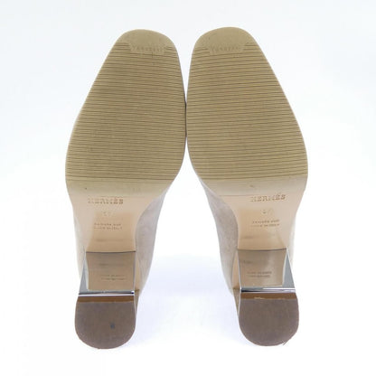 Hermes Palladium Coated Heels Becky Boots — view 4