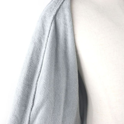 Balenciaga 100% Cotton BB Logo Embroidery Pile Gown Bathrobe Grey XL Size