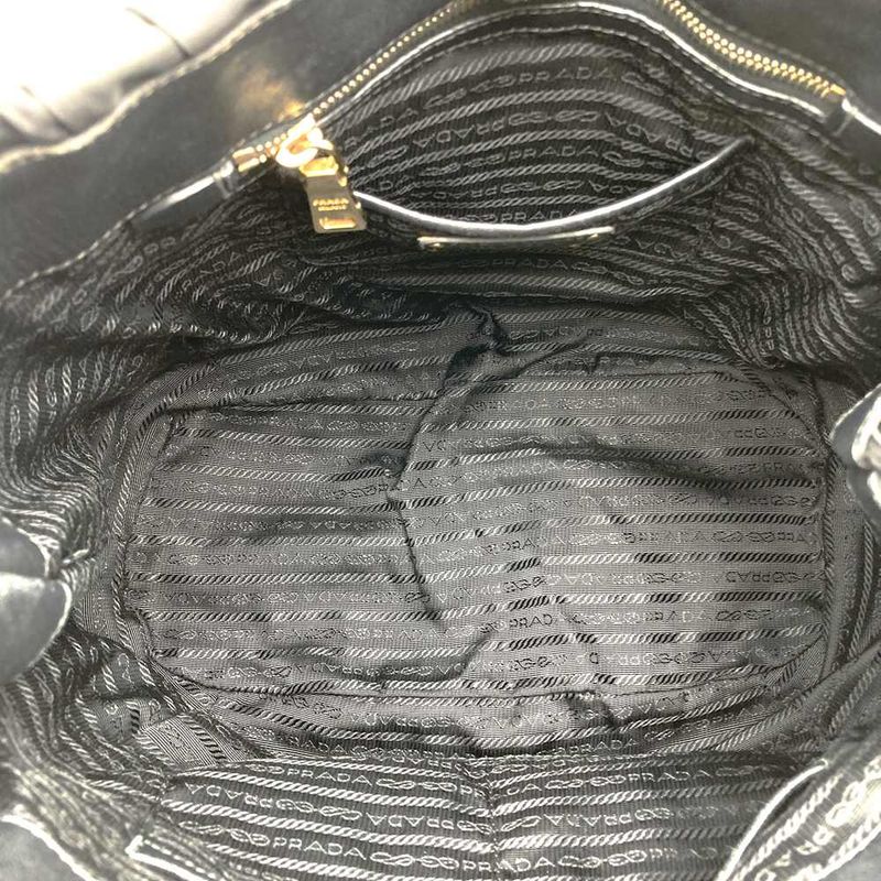 Prada Handbag Tote Shoulder Bag 2way Nylon Black Women