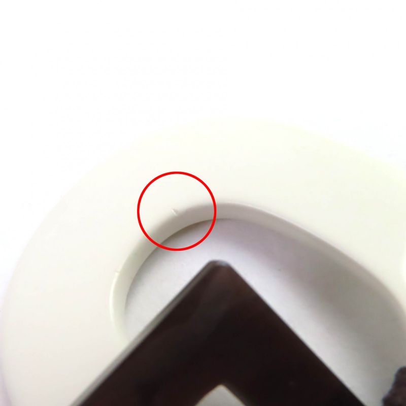 Hermes Cara Buffalo Horn Pendant Necklace Accessory White Dark Brown Ladies