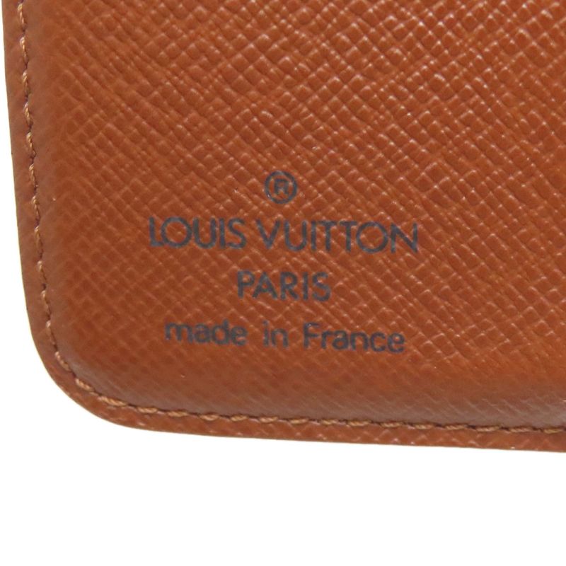 Louis Vuitton M61667 Compact Zip Folding Wallet With Coin Purse Monogram Canvas