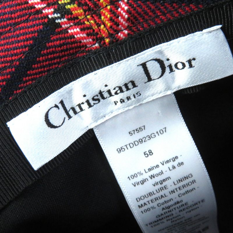 Christian DIOR 95tdd923g107 100% Wool 20th Anniversary Isetan Limited Logo