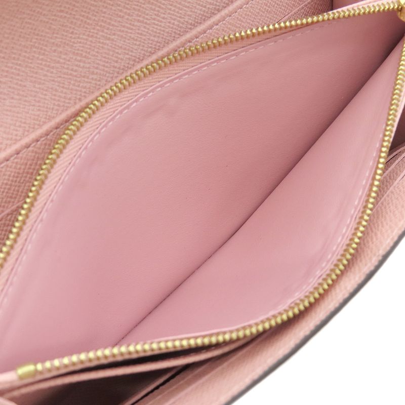 Louis Vuitton Long Wallet Portefeuille Sarah Monogram Canvas Rose Ballerine