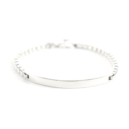 Tiffany & Co Venetian Link ID Bracelet Silver