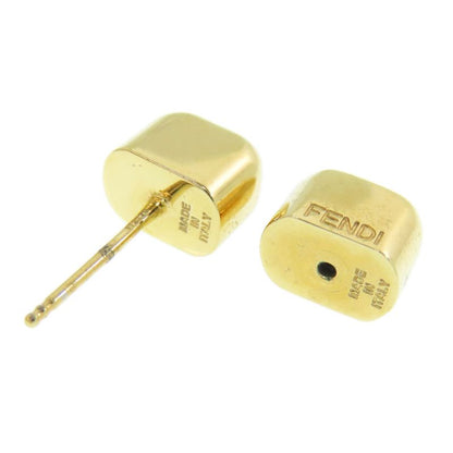 Fendi FF Logo Earrings Metal Ladies