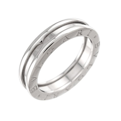 Bvlgari Band 55 Ring 18k WG White Gold