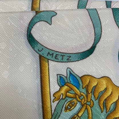 Hermes Scarf Carre 90 Ciels Byzantins Byzantine Sky Silk — view 6