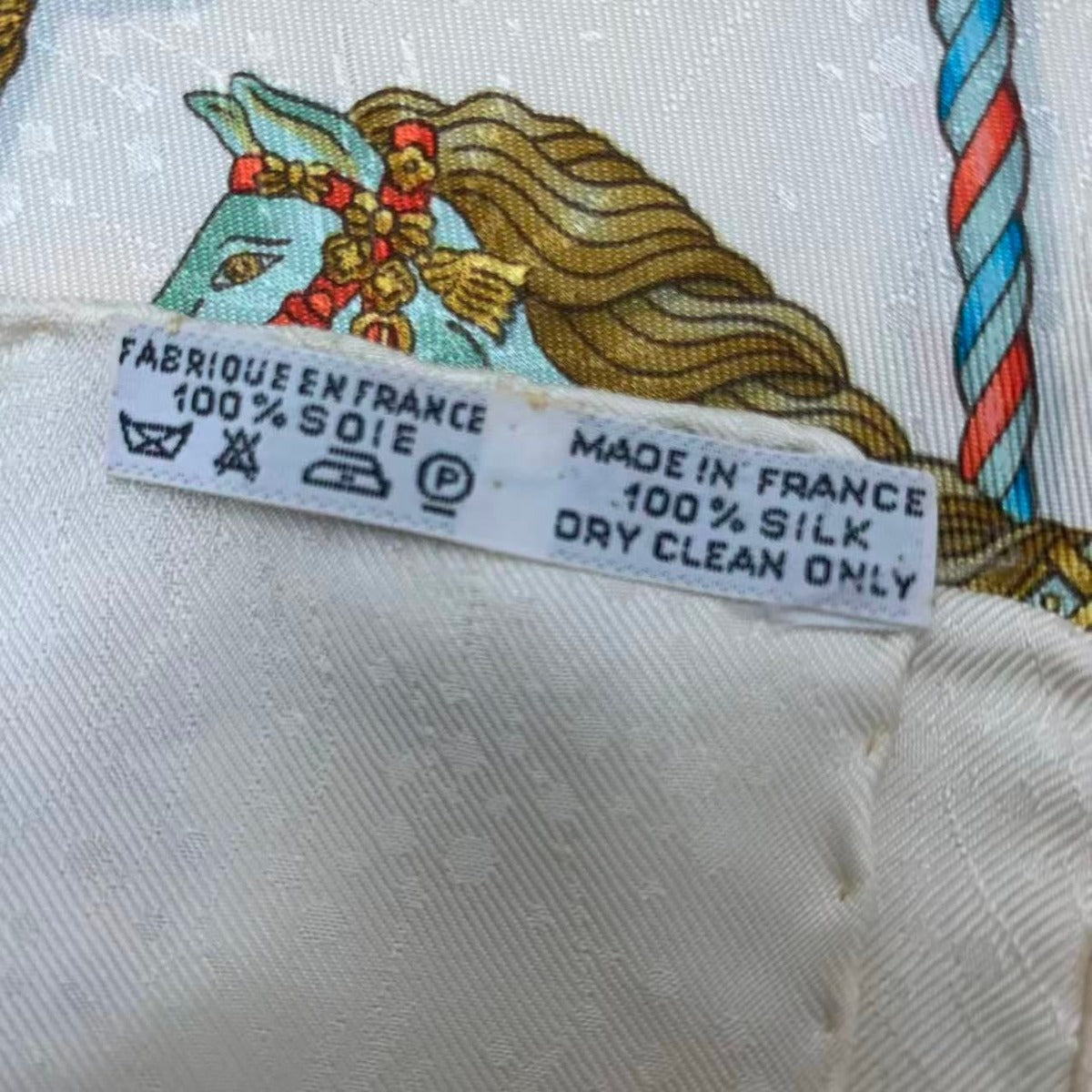 Hermes Scarf Carre 90 Ciels Byzantins Byzantine Sky Silk — view 7