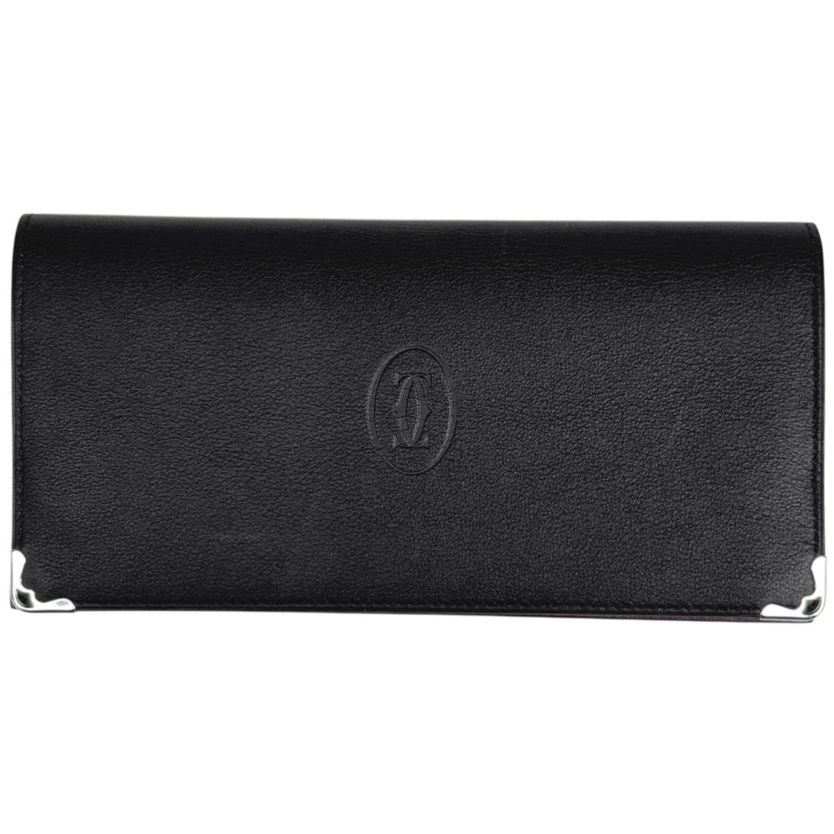 Cartier Must Wallet Bifold Leather Black