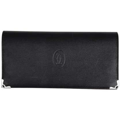 Cartier Must Wallet Bifold Leather Black