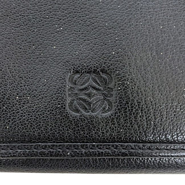 Loewe Bifold Long Wallet Black Amazona Excellent Condition Wallet Leather